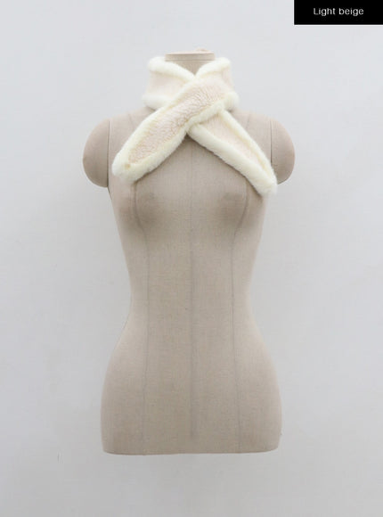 Faux Fur Fleeced Mini Scarf BN25